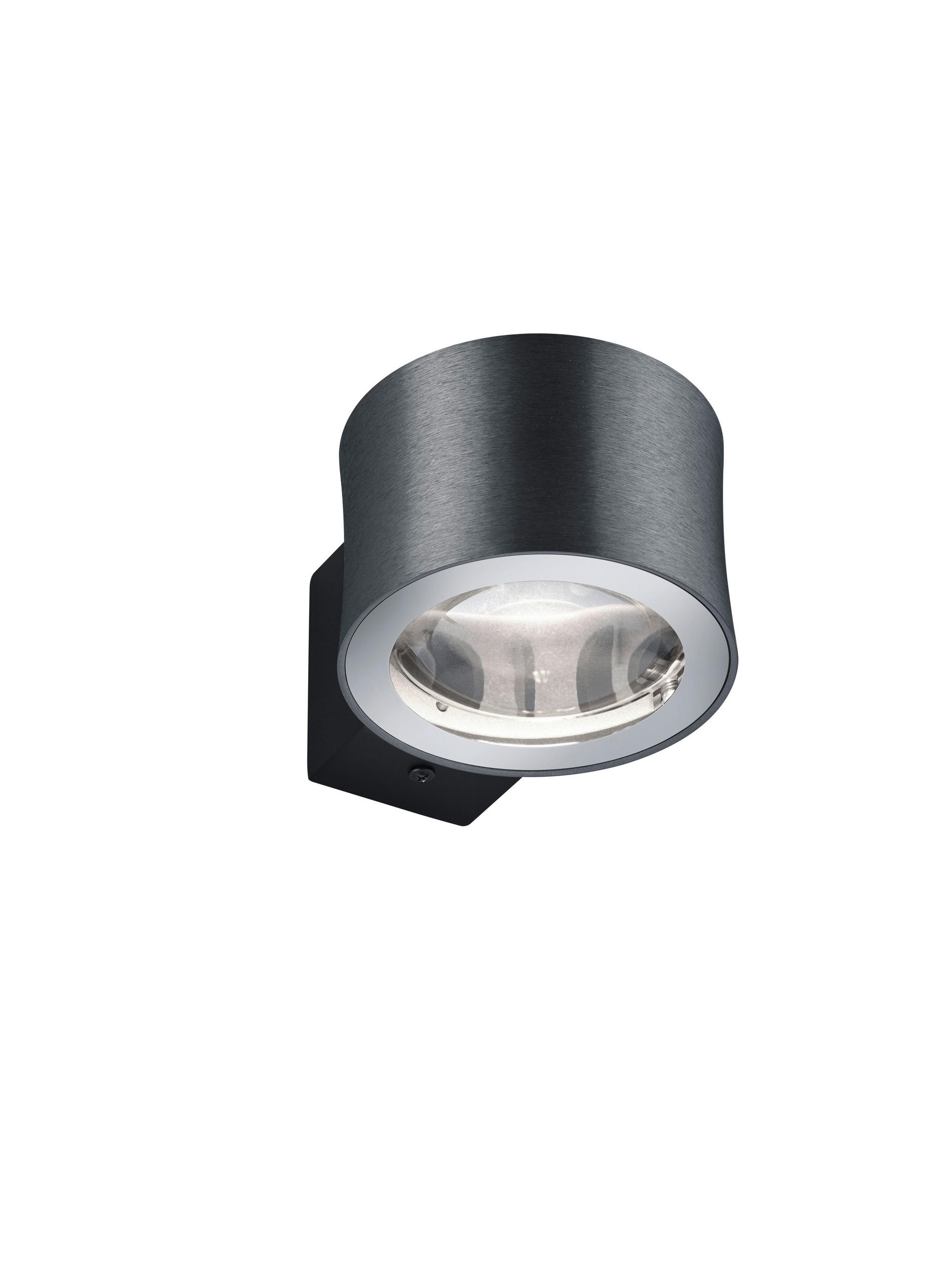 LED-WANDLEUCHTE 12/8/16 cm   - Anthrazit, Design, Metall (12/8/16cm) - Bankamp