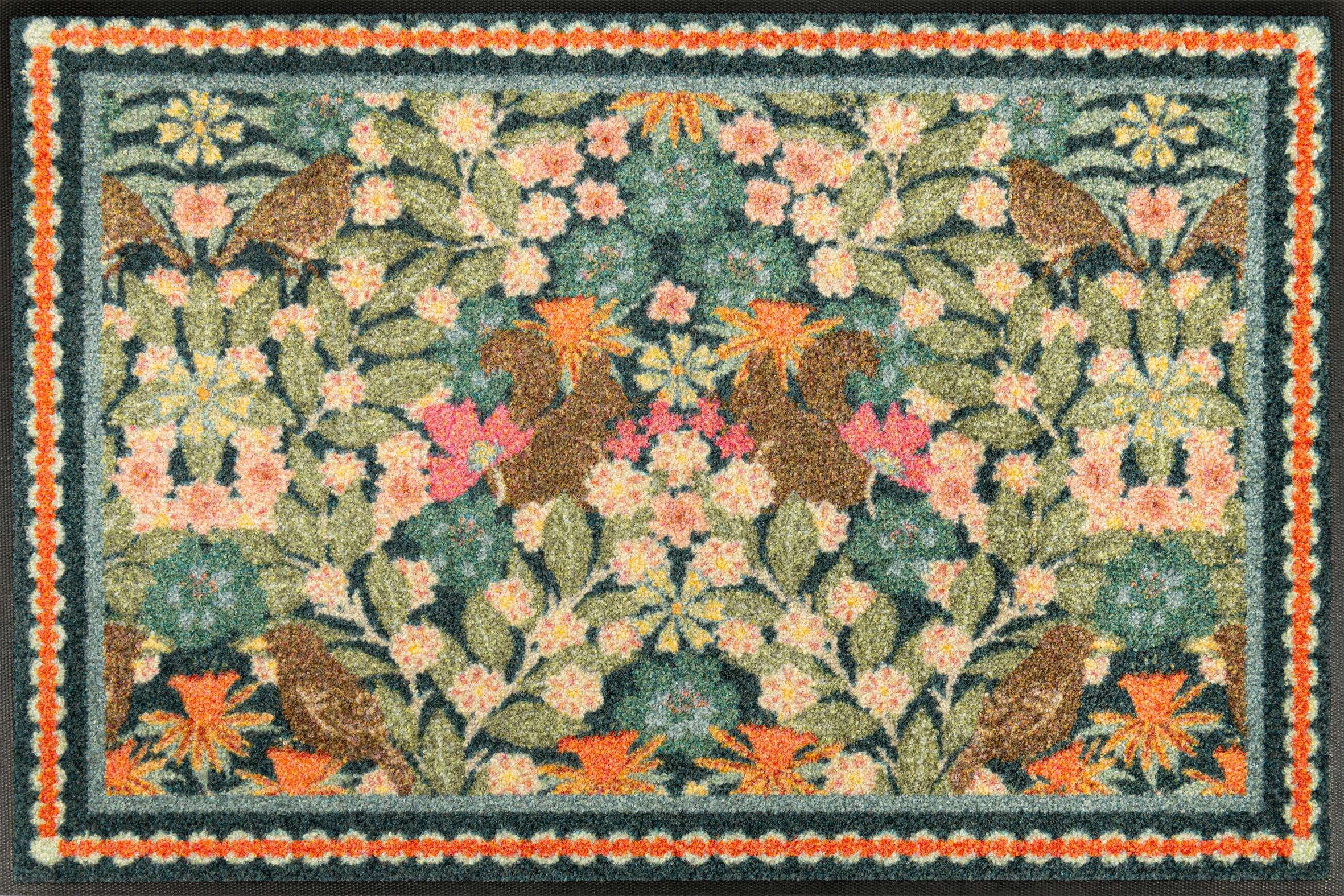 wash+dry FUßMATTE Garden Luxe Blue Mehrfarbig 50x75 cm