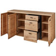 SIDEBOARD 173/86/42 cm  - Eschefarben/Schwarz, Design, Holz/Holzwerkstoff (173/86/42cm) - Linea Natura