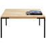 COUCHTISCH in Holz, Metall 80/80/40 cm - Eichefarben/Schwarz, Design, Holz/Metall (80/80/40cm) - Novel COUCHTISCH in Holz, Metall 80/80/40 cm - Eichefarben/Schwarz, Design, Holz/Metall (80/80/40cm) - Novel