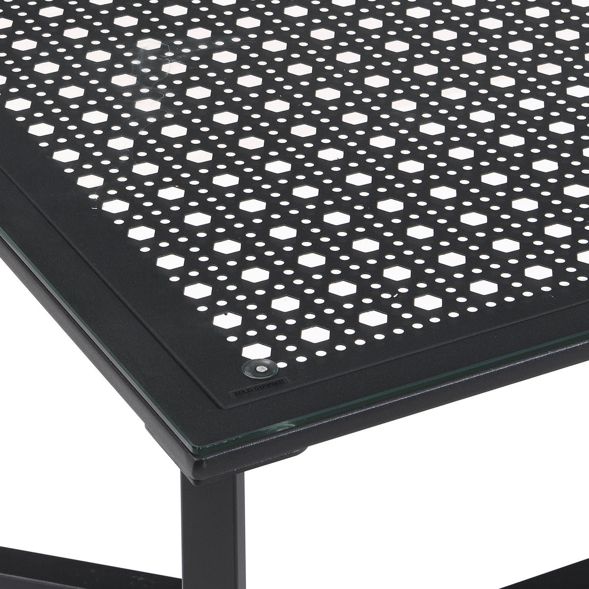 COUCHTISCH in Glas 100/50/42 cm  - Schwarz, Design, Glas/Metall (100/50/42cm) - MID.YOU