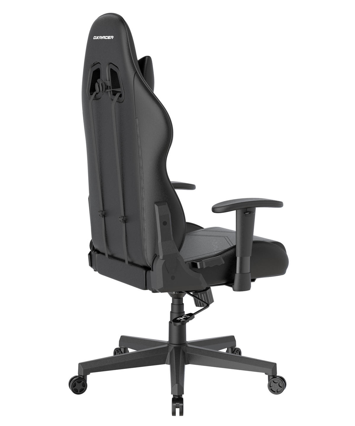GAMINGSTUHL  in Lederlook Schwarz  - Schwarz, KONVENTIONELL, Kunststoff/Textil (70/132/70cm) - Dxracer