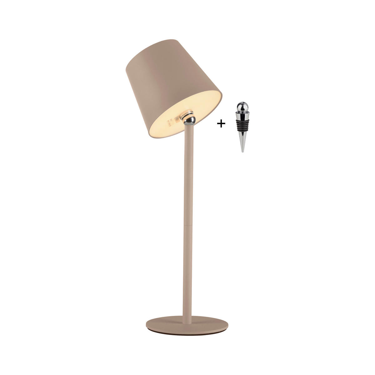 LED-TISCHLEUCHTE Boteria 11/11/37 cm   - Sandfarben, MODERN, Kunststoff/Metall (11/11/37cm)