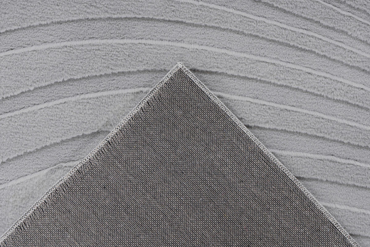 FLACHWEBETEPPICH 160/230 cm Silberfarben rechteckig  - Silberfarben, Basics, Textil (160/230cm) - Kayoom