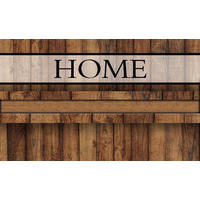 FUßMATTE 75/45 cm Home Wood  - Braun, KONVENTIONELL, Kunststoff/Textil (75/45cm) - Esposa