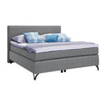 BOXSPRINGBETT 120/200 cm  in Grau  - Schwarz/Grau, KONVENTIONELL, Textil/Metall (120/200cm) - Esposa