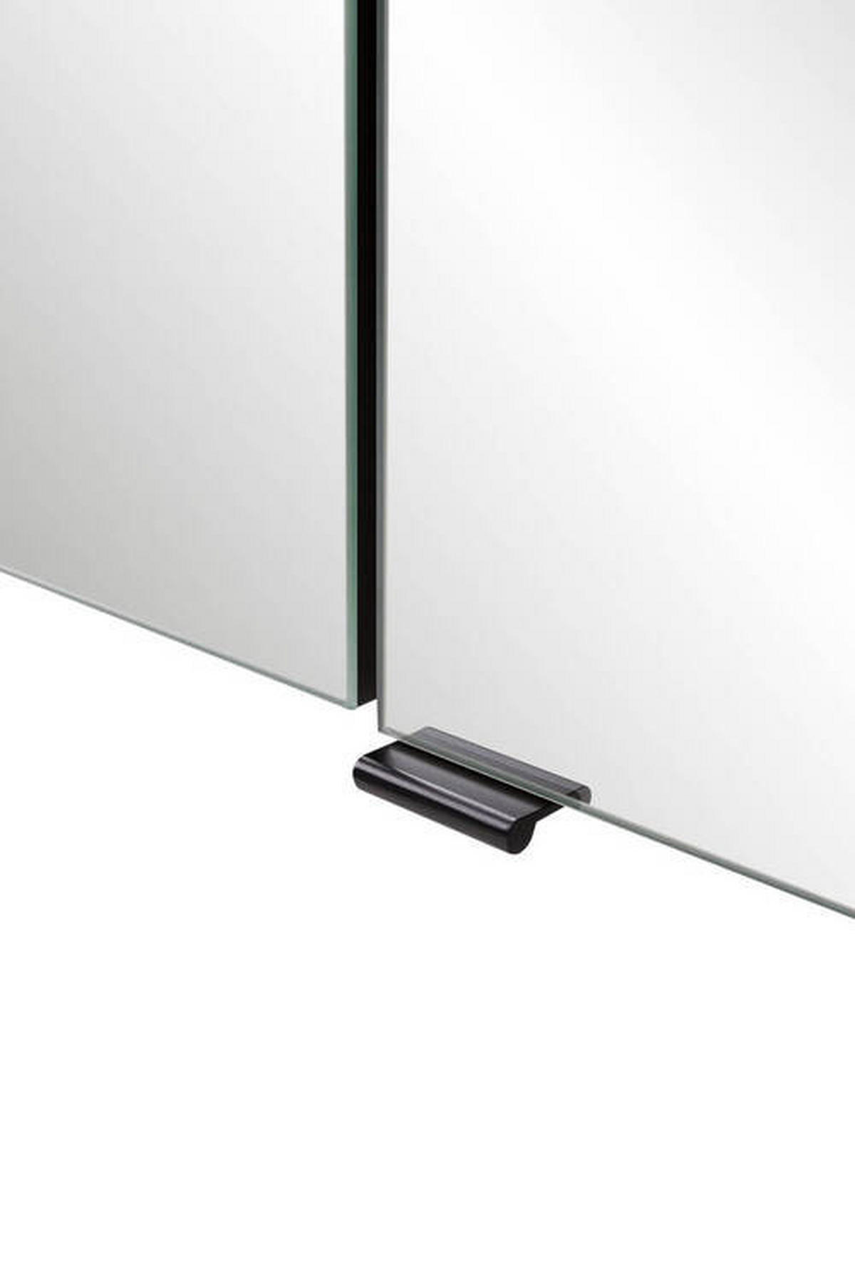 SPIEGELSCHRANK 80/64/20 cm  - Dunkelbraun/Schwarz, Natur, Glas/Holzwerkstoff (80/64/20cm) - Held