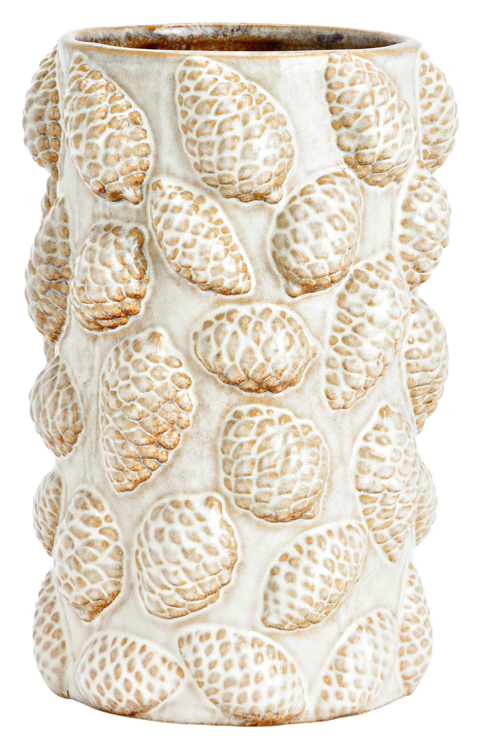 VASE  - Beige, Basics, Keramik (16,0/25,0/16,0cm)