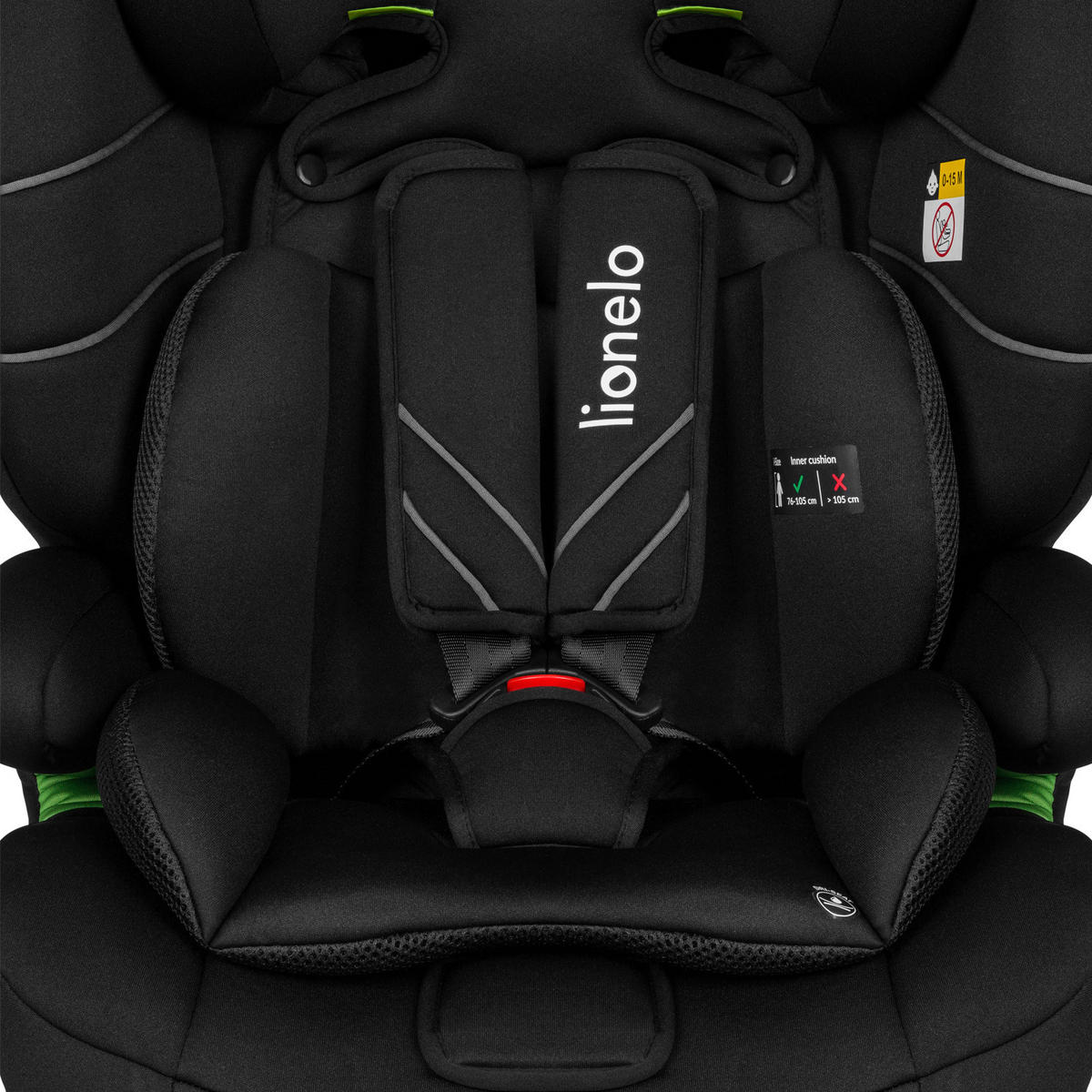 KINDERAUTOSITZ Levi One i-Size  - Schwarz, Basics, Kunststoff/Textil (52/46.5/58cm) - Lionelo