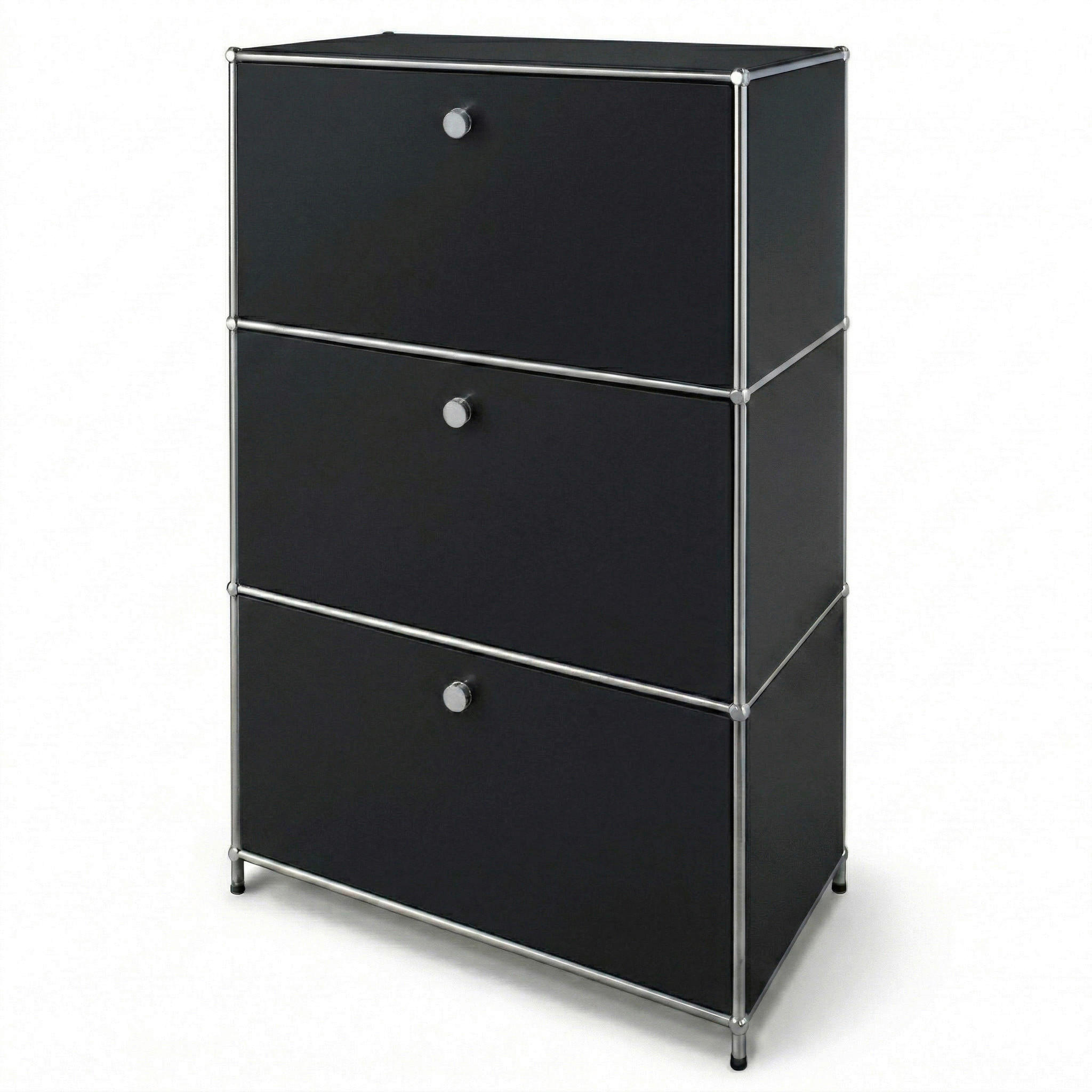 SIDEBOARD Concept Epure MK-129 75/120/40 cm  - Schwarz, Basics, Metall (75/120/40cm) - Floordirekt