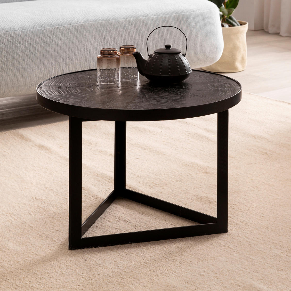 COUCHTISCH in Holz, Holzwerkstoff 58/58/40 cm  - Schwarz, Design, Holz/Holzwerkstoff (58/58/40cm) - MID.YOU