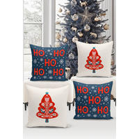 KISSENBEZUG-SET Artfchrst4-90 43/43 cm  - Multicolor, Basics, Textil (43/43cm) - X-Mas