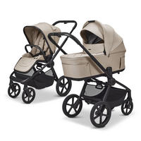 KOMBIKINDERWAGEN  Resea Fold  sand  - Sandfarben/Schwarz, Basics, Textil/Metall (116/57/94cm) - Moon