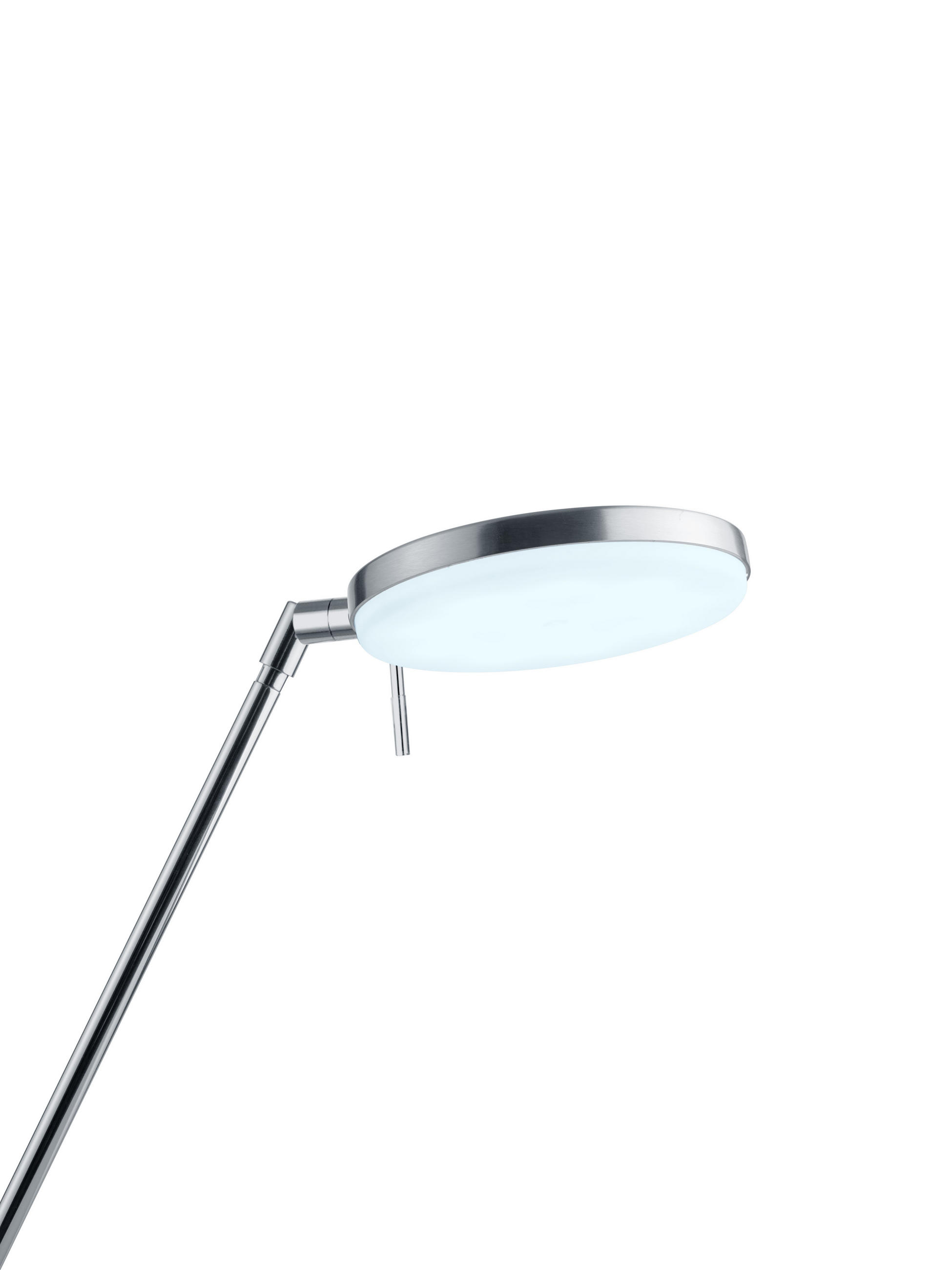 LED-STEHLEUCHTE    - Weiß/Nickelfarben, Design, Kunststoff/Metall (140cm) - Hell