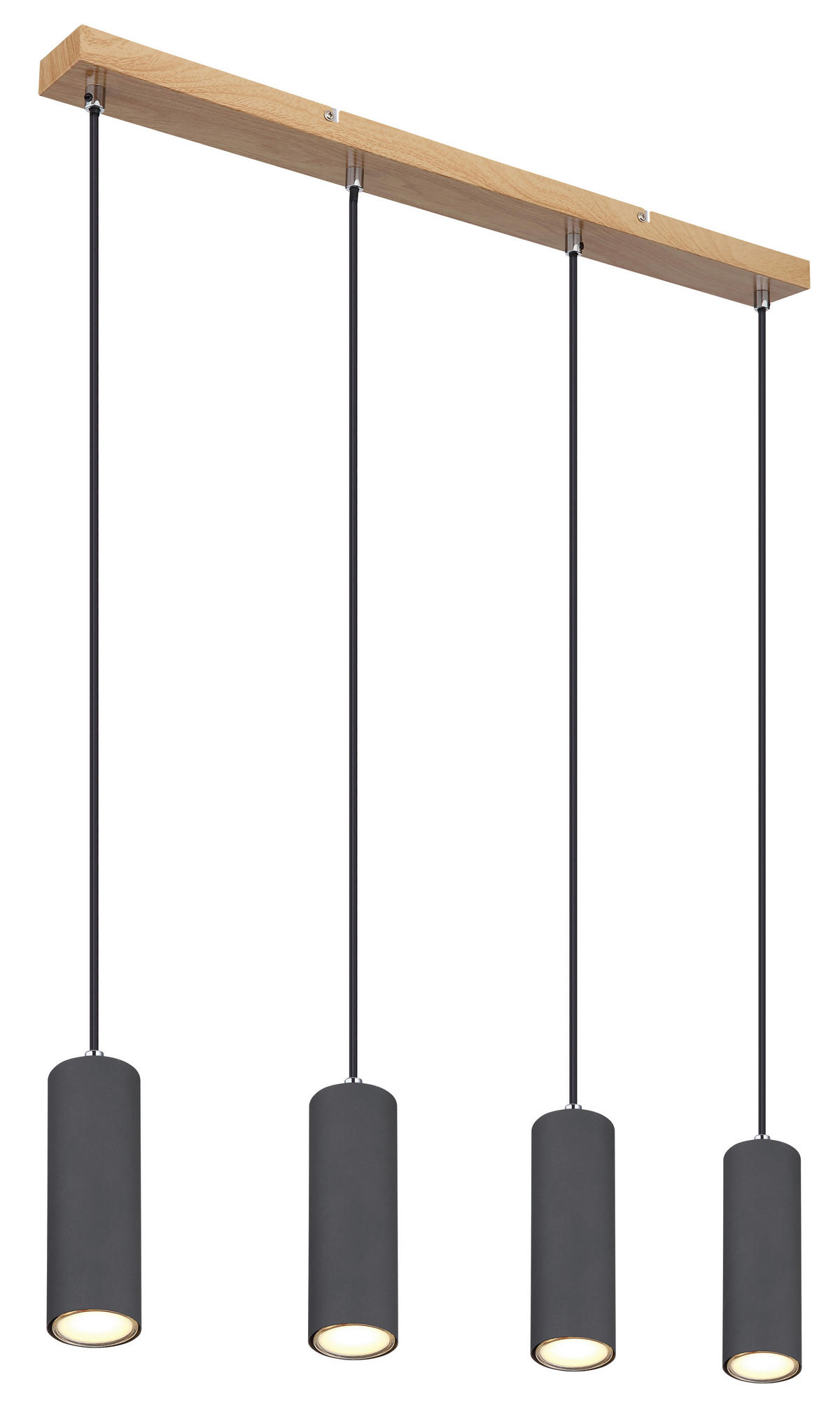 HÄNGELEUCHTE 65/6/120 cm   - Graphitfarben, Design, Metall (65/6/120cm) - Globo