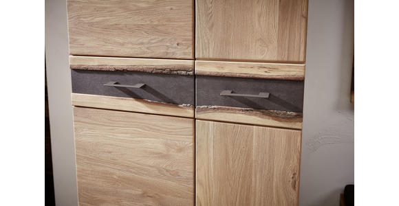 GARDEROBE Eichefarben - Eichefarben, Basics, Glas/Holz (246/202/39cm) - Linea Natura