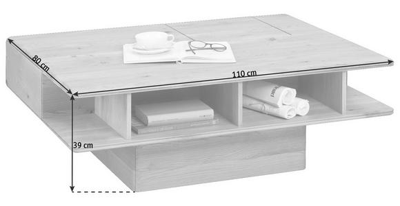 COUCHTISCH in Holz 110/80/39 cm - Eichefarben, Design, Holz (110/80/39cm) - Valnatura