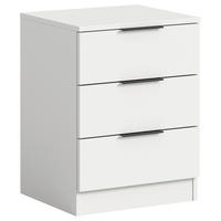 NOČNÍ STOLEK, bílá, 45/60/40 cm - bílá/černá, Moderní, kompozitní dřevo/plast (45/60/40cm) - MID.YOU