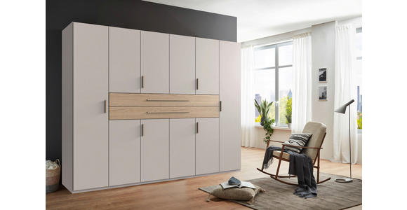 KLEIDERSCHRANK  in Eichefarben, Kaschmir  - Kaschmir/Eichefarben, MODERN, Holzwerkstoff (270/208/65cm) - Carryhome