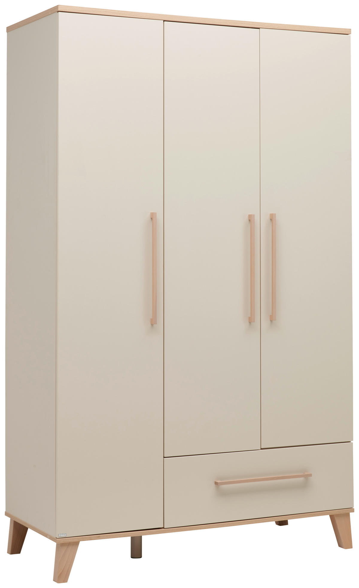 ORMAR ZA DJEČJU ODJEĆU  MALIO  - bež, Basics, drvni materijal (123,5/202,9/55,6cm) - Paidi