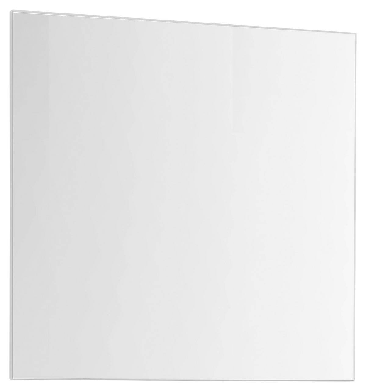 Oglindă De Perete 80/65/2 cm    - alb, Design, sticlă/material pe bază de lemn (80/65/2cm) - Xora