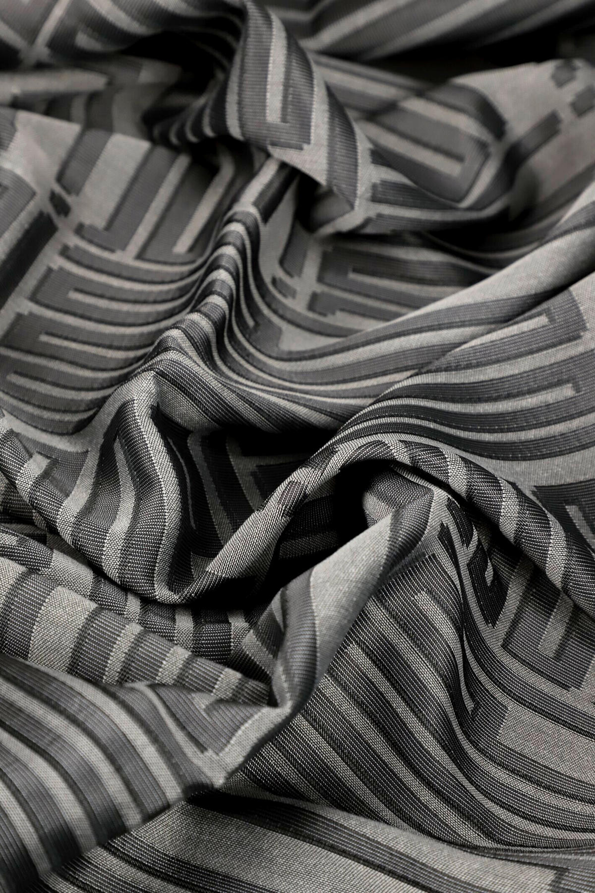 ÖSENSCHAL FINE BARS blickdicht 140/250 cm   - Taupe/Grau, Basics, Textil (140/250cm) - Joop!