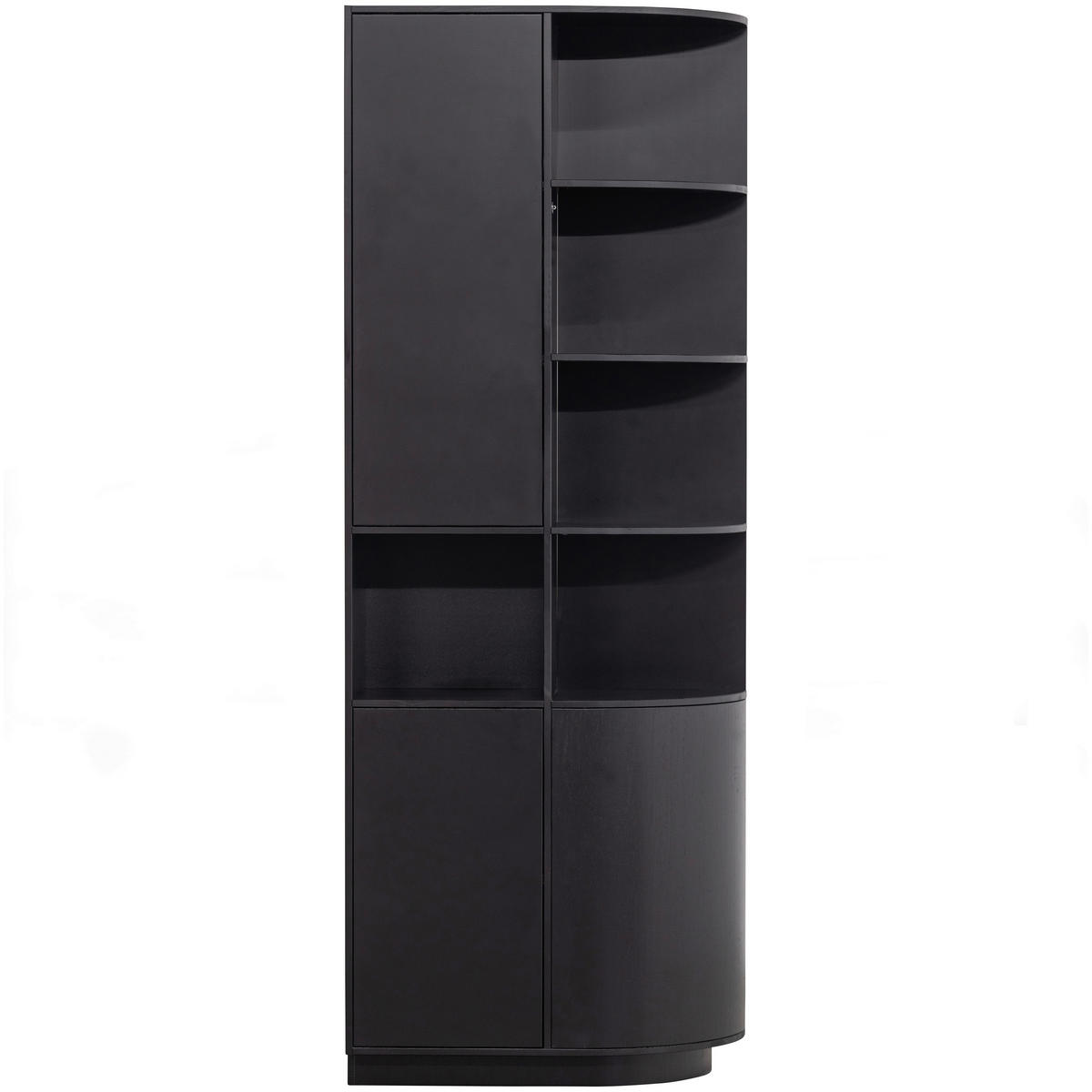 MEHRZWECKSCHRANK 78/210/40 cm  in Schwarz  - Schwarz, Design, Holz (78/210/40cm) - Livetastic