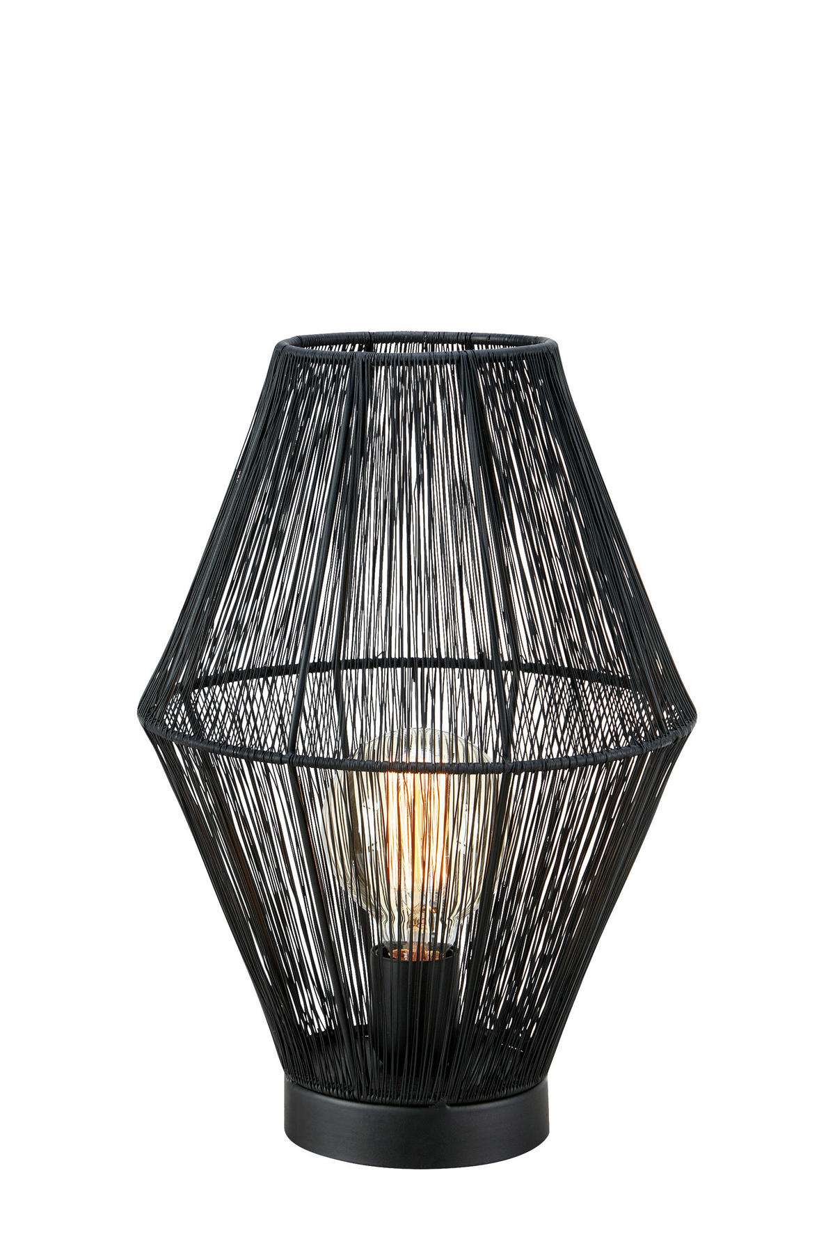 TISCHLEUCHTE 27/38 cm   - Schwarz, Basics, Metall (27/38cm) - Markslöjd