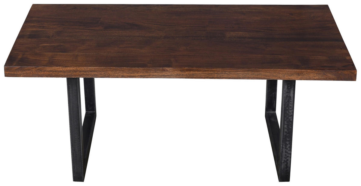 COUCHTISCH in Holz 118/60/45 cm  - Naturfarben/Grau, KONVENTIONELL, Holz/Metall (118/60/45cm) - Livetastic