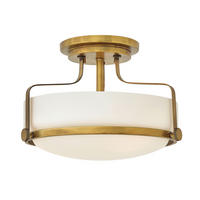 DECKENLEUCHTE Harper 36.6/25.3 cm  - Messingfarben, LIFESTYLE, Glas/Metall (36.6/25.3cm) - Elstead Lighting