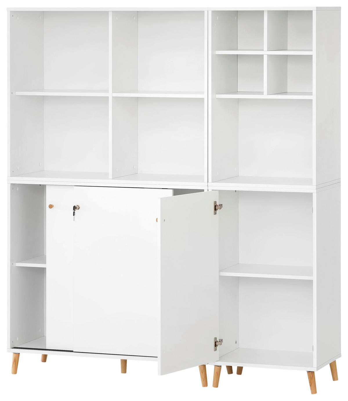 AKTENSCHRANK 101,05/174,2/41 cm  - Weiß, MODERN, Holzwerkstoff (101,05/174,2/41cm) - MID.YOU