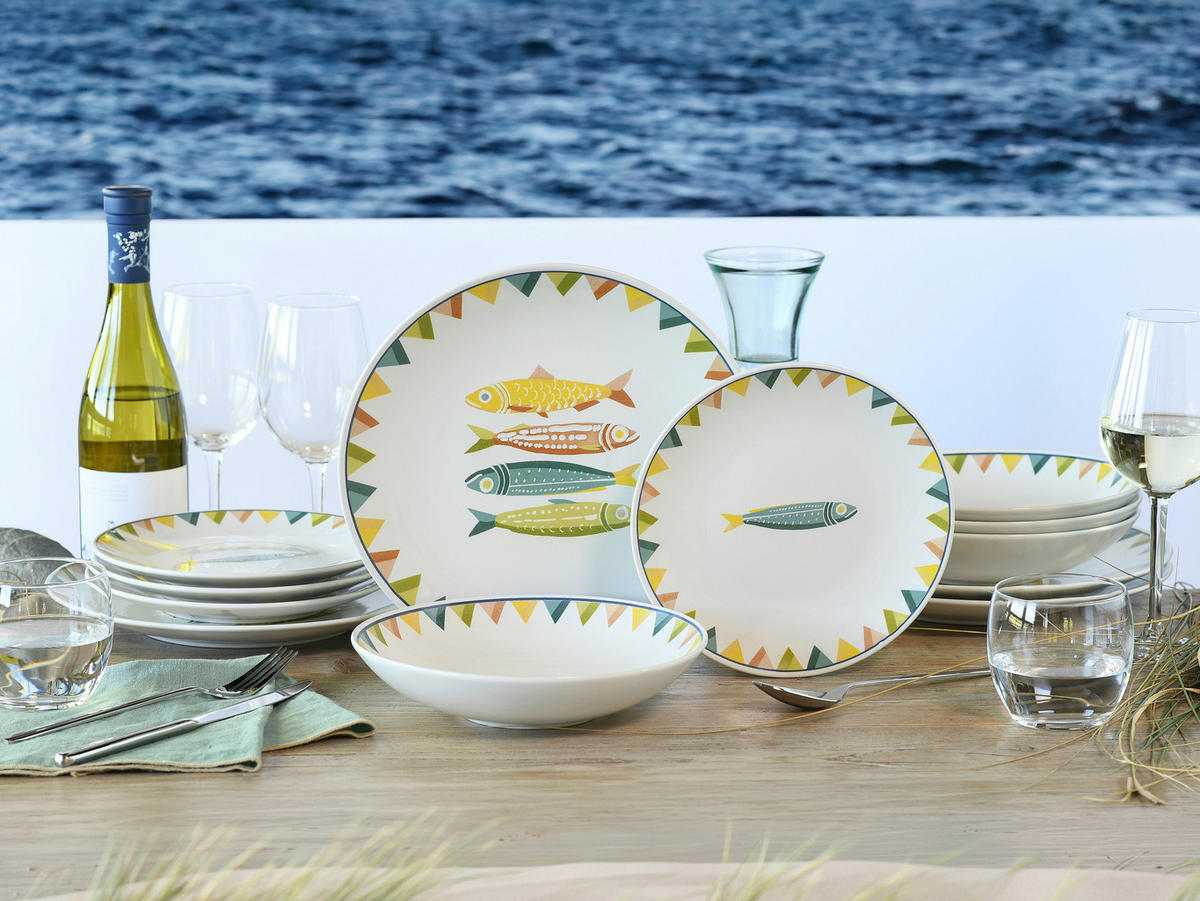 TAFELSERVICE Sardinhas 12-teilig  - Multicolor, Basics, Keramik - Creatable