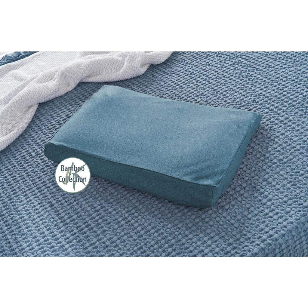 Thumbnail - Theraline Kinderkissen, Blau, Textil, meliert, Füllung: Schaumstoff, Polystyrol, feine Perlen, 50x7x32 cm, Oeko-Tex® Sta...