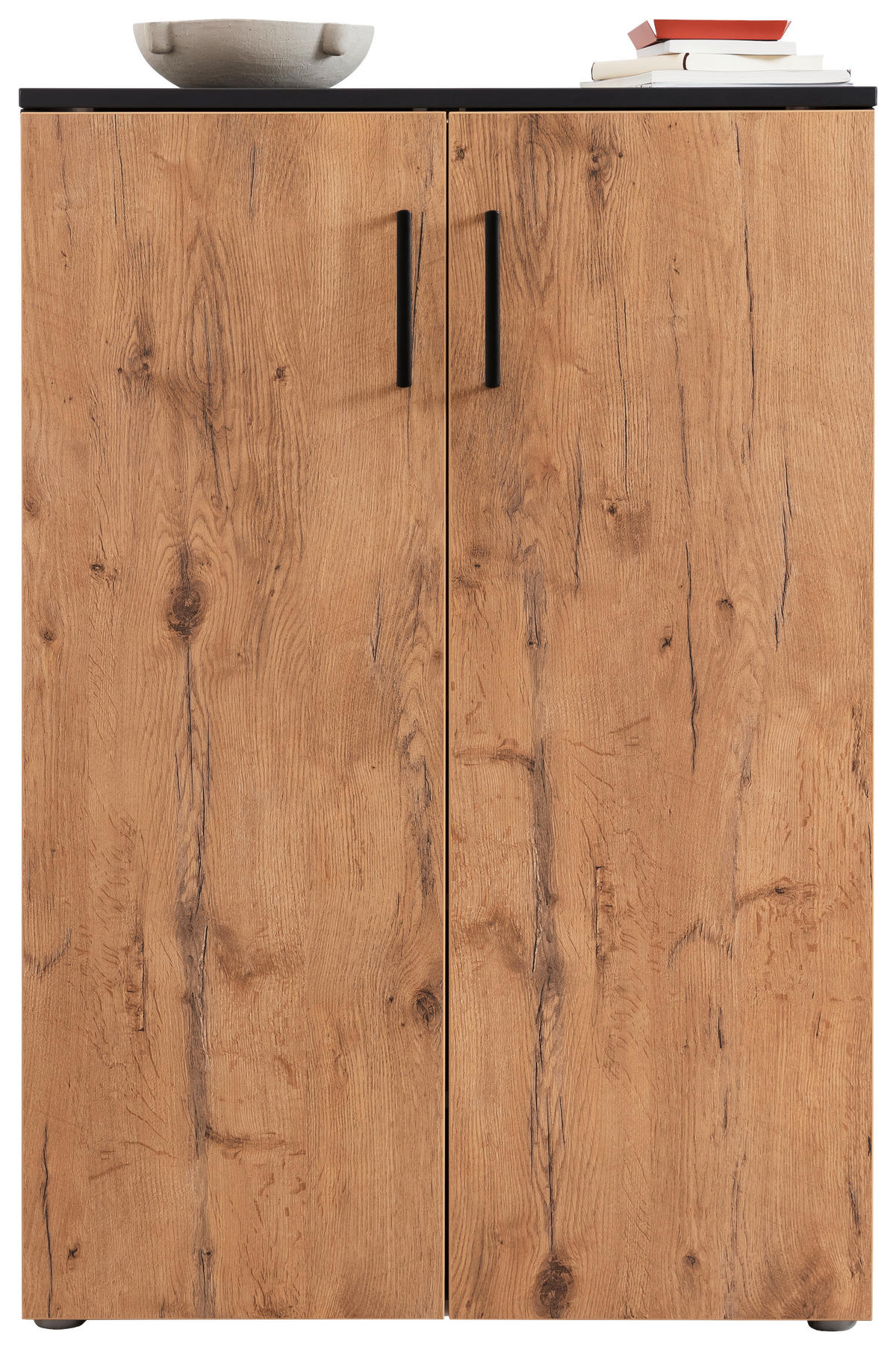 SCHUHSCHRANK 80/120/38 cm  - Wildeiche/Anthrazit, Basics, Holzwerkstoff/Kunststoff (80/120/38cm) - Moderano