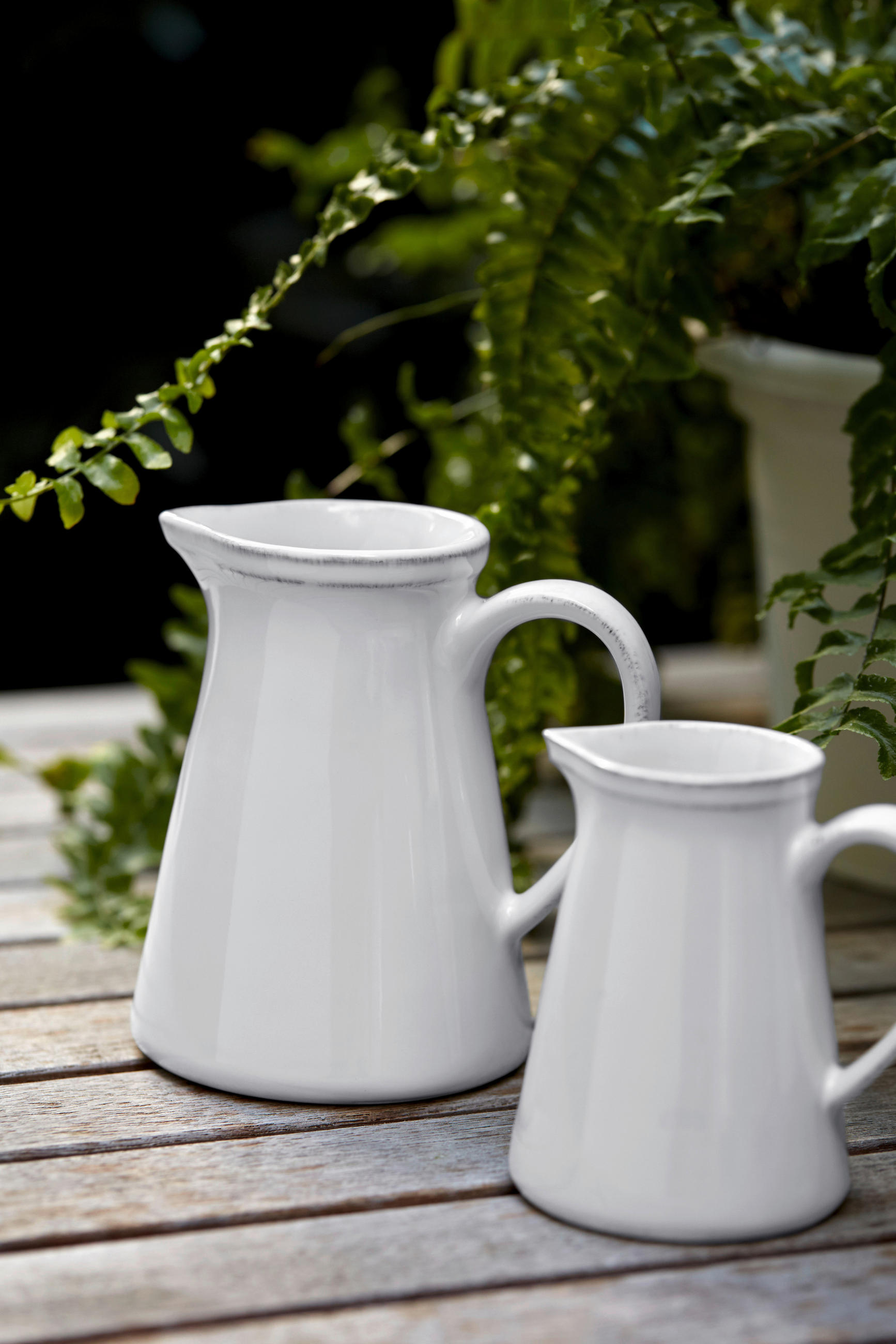 KRUG    - Weiß Hochglanz, Basics, Keramik (20/14,8/21,6cm) - Costa Nova