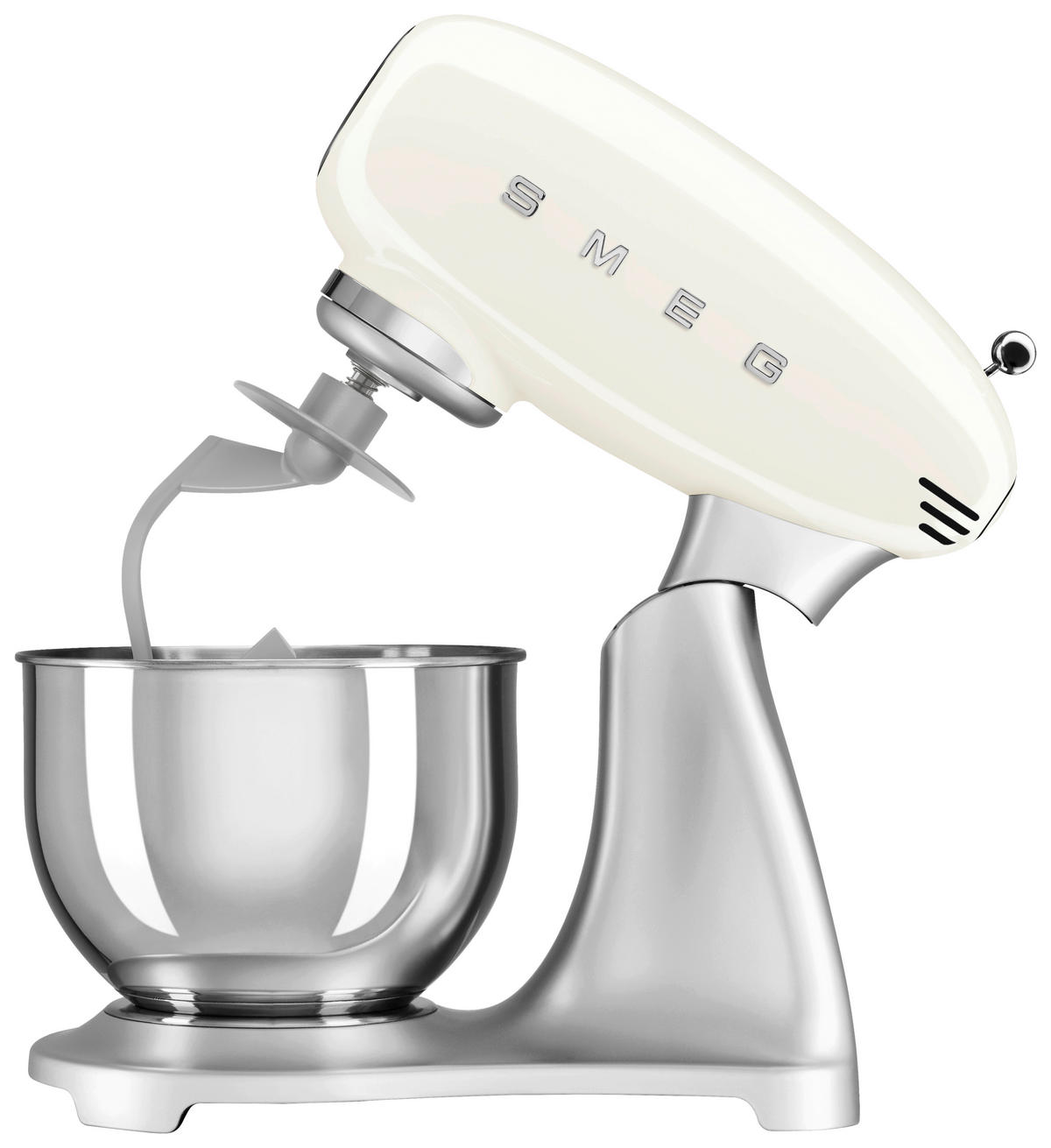 KÜCHENMASCHINE 50'S STYLE SMF02CREU  - Creme/Alufarben, Basics, Metall (40,2/37,8/22,1cm) - SMEG