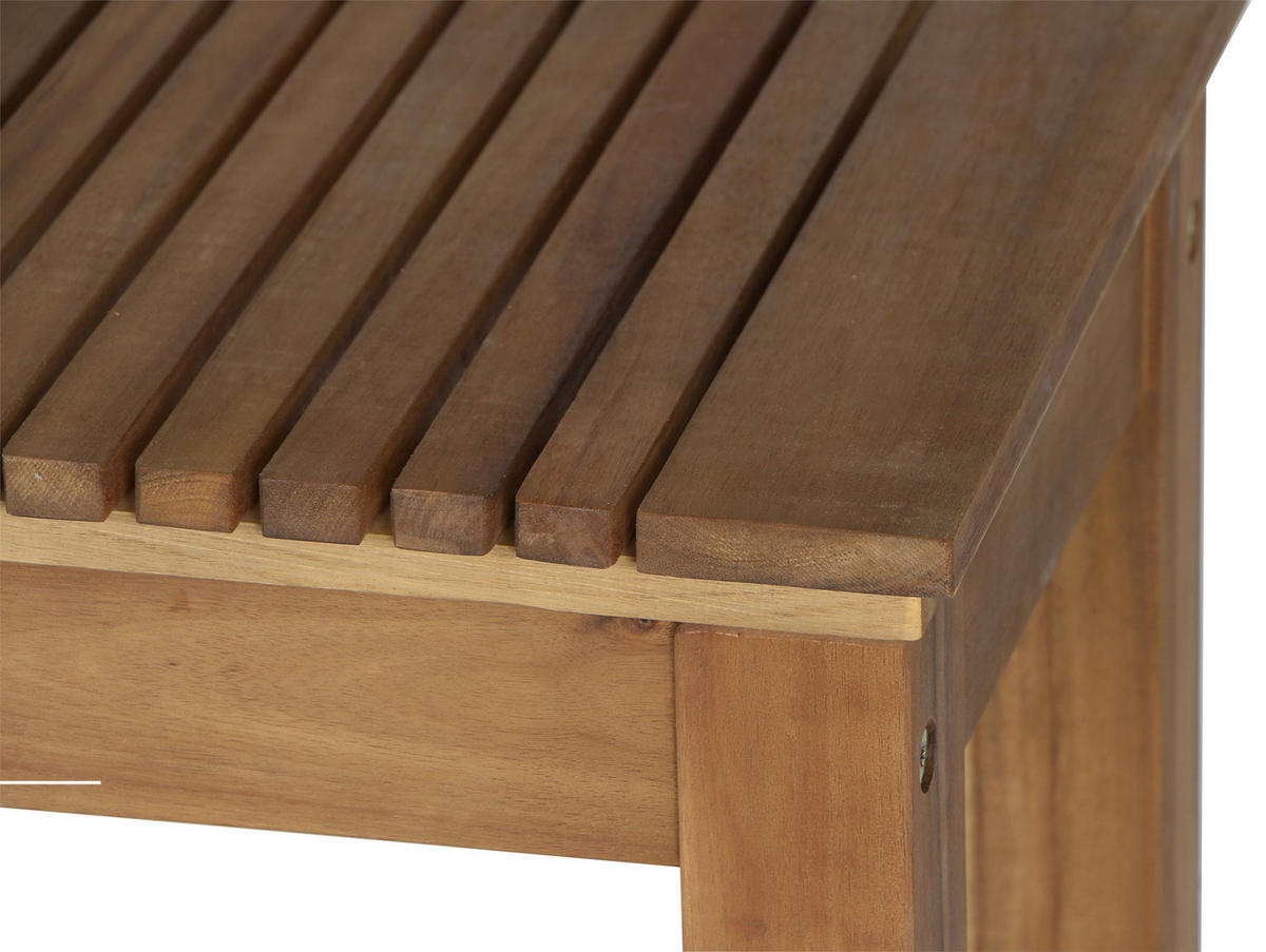 GARTENBANK 120/45/33 cm  in Akaziefarben  - Akaziefarben, KONVENTIONELL, Holz (120/45/33cm) - Siena Garden