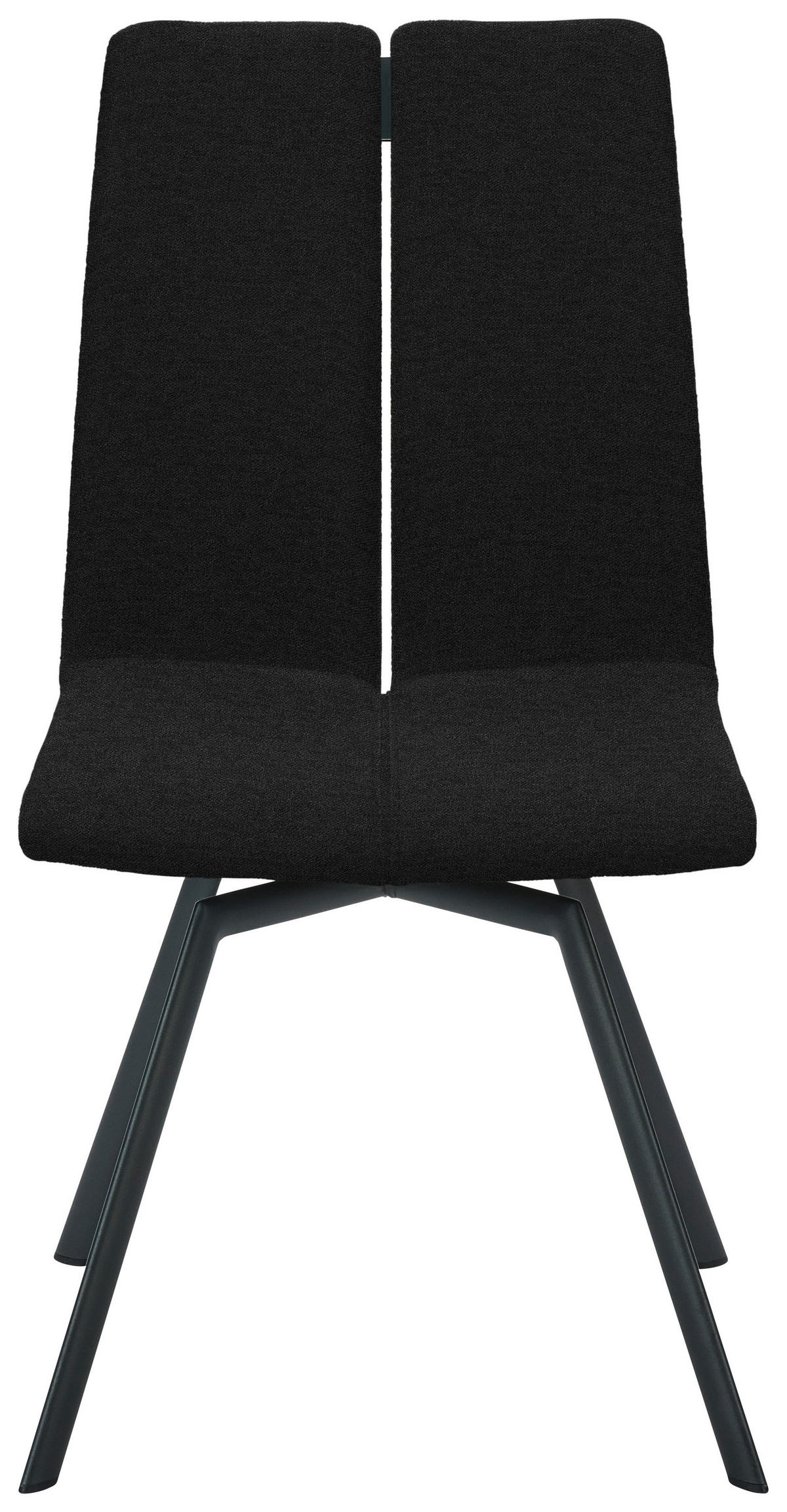 STUHL  Lederauswahl, Stoffauswahl, Typenauswahl Struktur  - Anthrazit, Design, Textil/Metall (50/92/64cm) - Venjakob