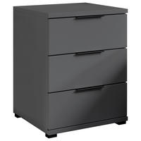 NACHTSCHRANK 46/61/42 cm  - Schwarz/Graphitfarben, KONVENTIONELL, Holzwerkstoff/Kunststoff (46/61/42cm) - Boxxx