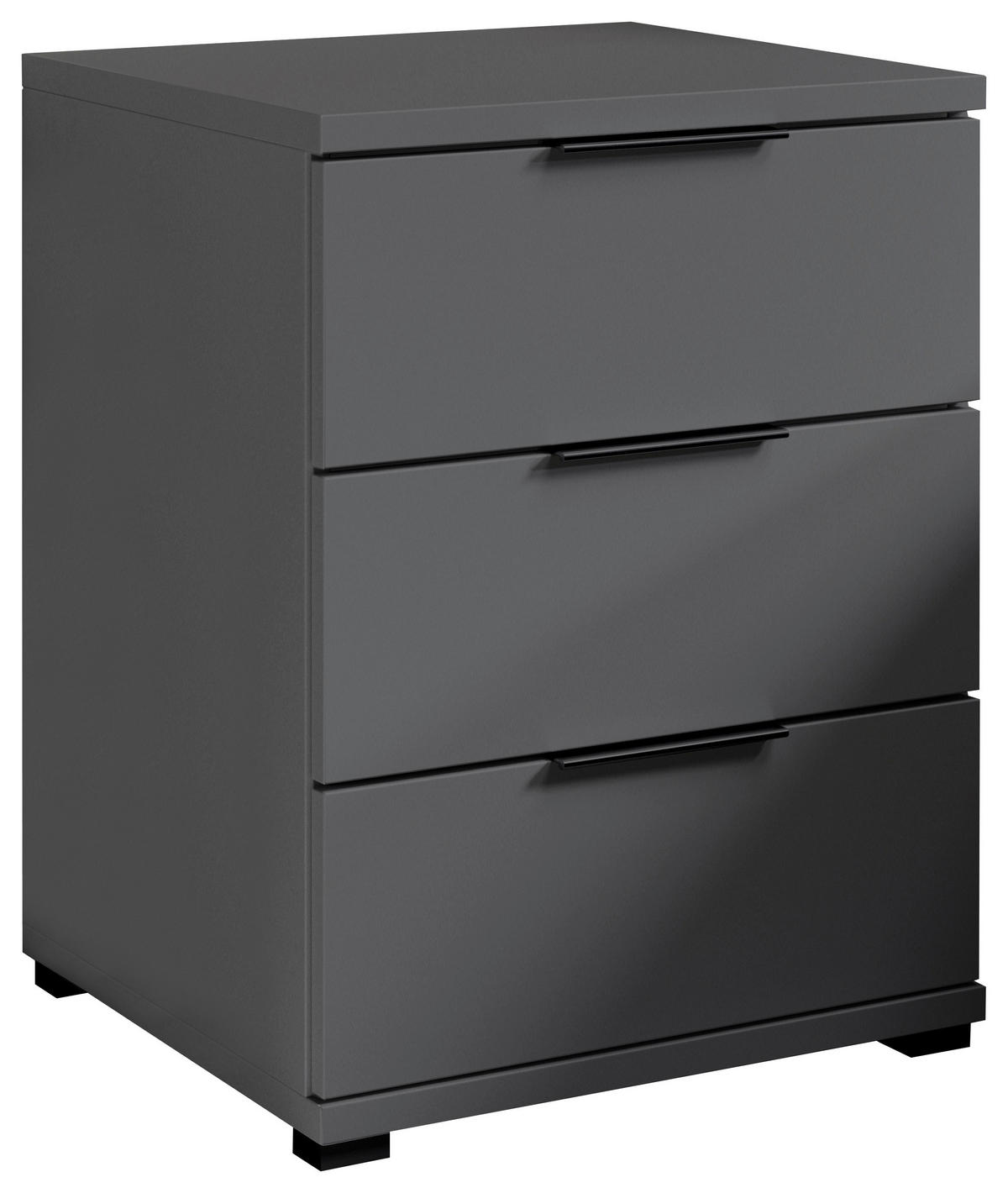 NACHTSCHRANK 46/61/42 cm  - Schwarz/Graphitfarben, KONVENTIONELL, Holzwerkstoff/Kunststoff (46/61/42cm) - Boxxx