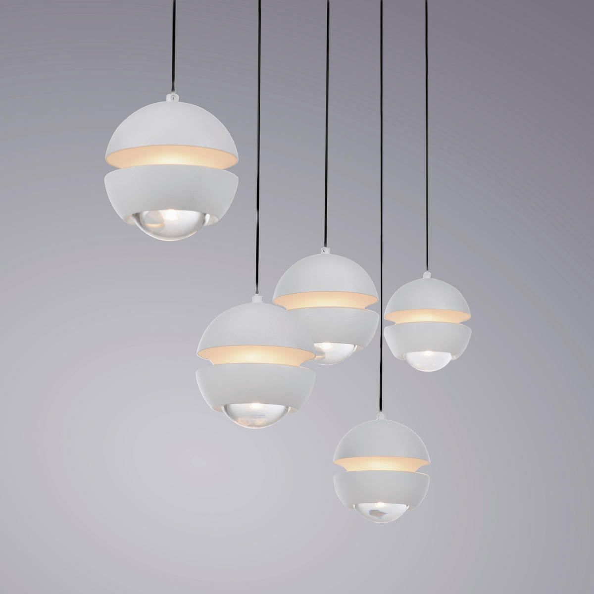 LED-PENDELLEUCHTE 110/10/220 cm  - Weiß, Design, Kunststoff/Metall (110/10/220cm) - Schöner Wohnen