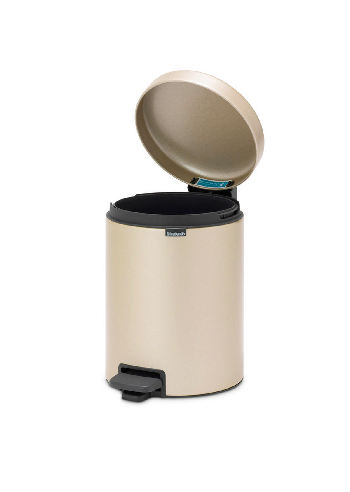 KANTA ZA SMEĆE    - zlatna, Osnovno, metal/plastika (20.5/29.1/27.2cm) - Brabantia