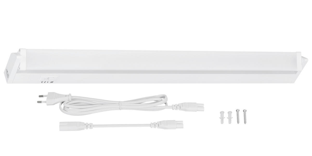 PULTMEGVILÁGÍTÓ LÁMPA LED izzó  - fehér, Basics, műanyag (54,5/6/2,5cm)