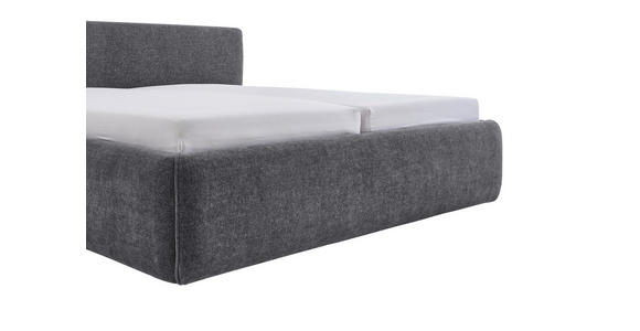 POLSTERBETT Grau 160/200 cm  - Grau, Design, Textil (160/200cm) - Xora