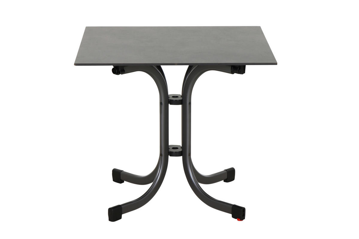 GARTENGARNITUR 5-teilig Stahl  - Rot, Basics, Kunststoff/Metall (80/80/80cm) - Siena Garden