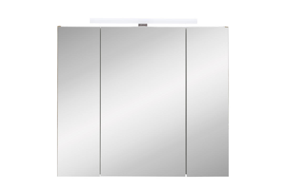 BADEZIMMER  in 102,2 cm  - Eichefarben/Weiß, KONVENTIONELL, Glas/Keramik (102,2cm) - Stylife