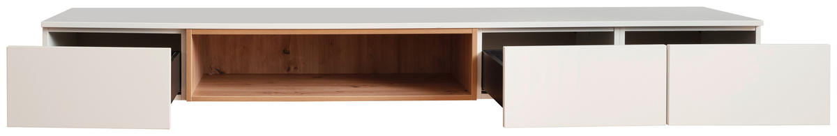 LOWBOARD  in 250/25/45 cm  - Weiss/Eiche Artisan, Design, Holzwerkstoff (250/25/45cm) - Moderano