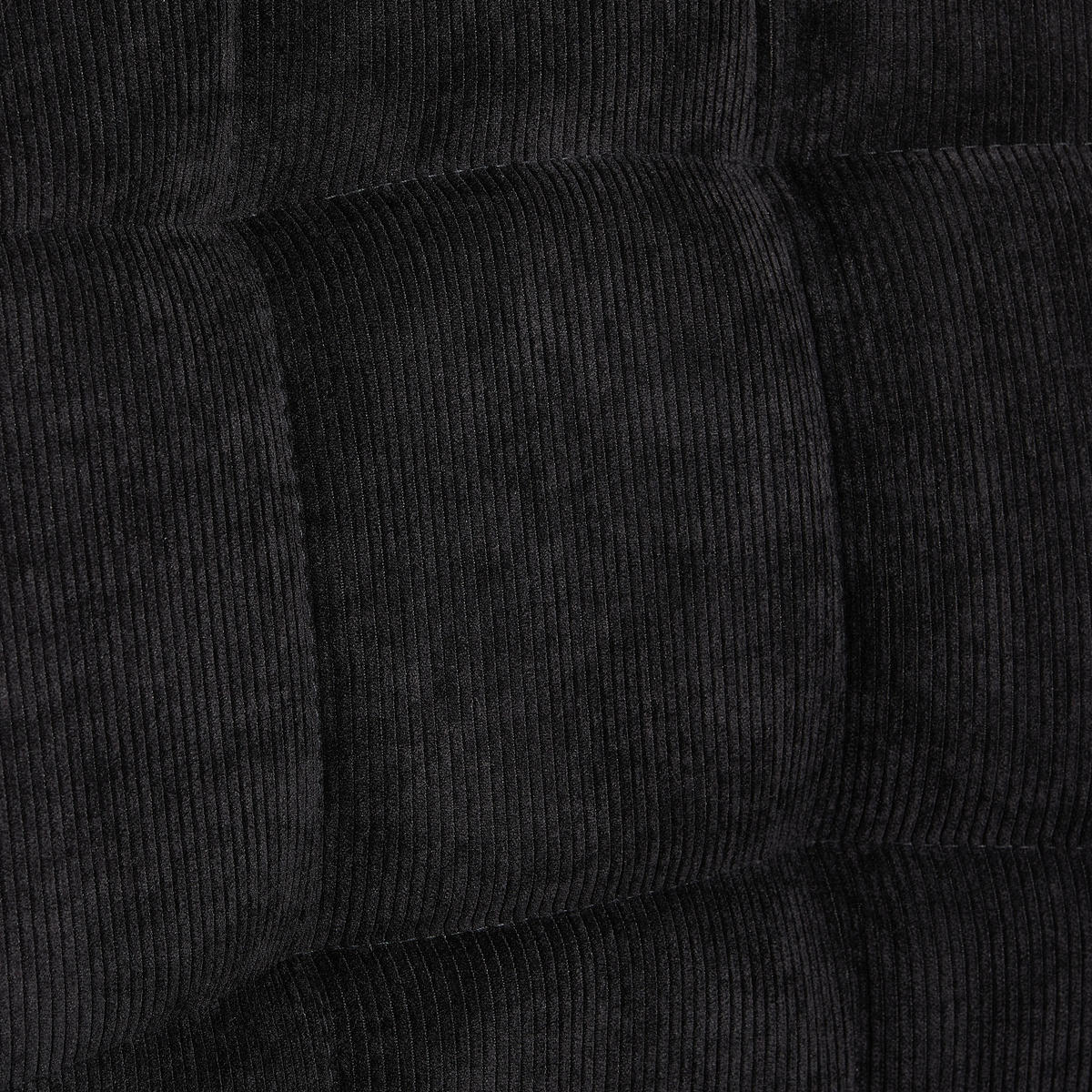 SCHWINGSTUHL  in Eisen Cord  - Schwarz, MODERN, Textil/Metall (49/98/61cm) - Livetastic