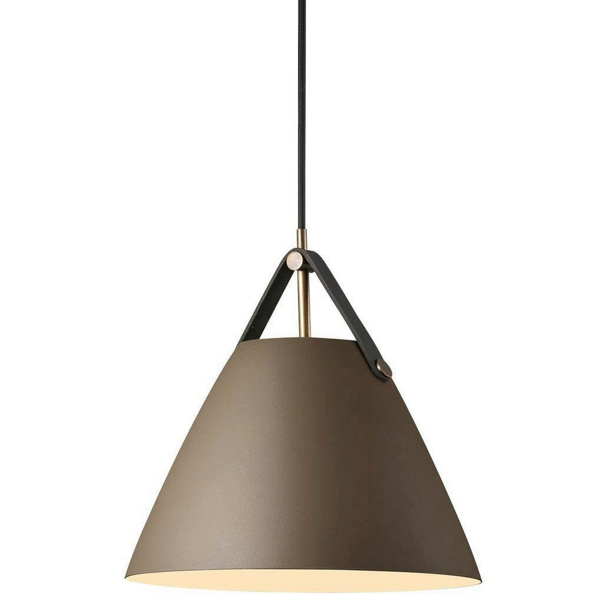 HÄNGELEUCHTE STRAP 27/27 cm   - Braun, Design, Metall (27/27cm) - Nordlux