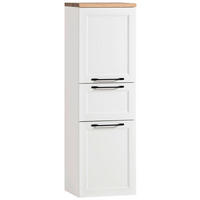MIDISCHRANK 40/130/35 cm  - Eiche Wotan/Schwarz, ROMANTIK / LANDHAUS, Holzwerkstoff/Kunststoff (40/130/35cm) - Xora